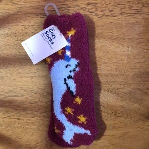 Old Navy Kids Narwhal Fuzzy Socks